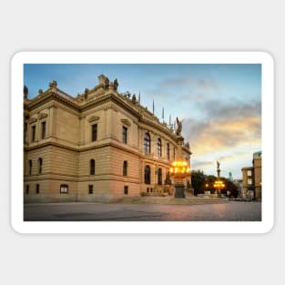 Philharmonic and opera house - Rudolfinum in Prague, Czech Republic Sticker